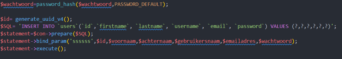 Technische screenshot 2